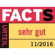 FACTS (11/2016): Sehr gut