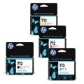 HP Tinten-Set Nr. 712 (Cyan, Magenta, Yellow, Schwarz) für DesignJet T230 T250 T630 T650 Studio, 1x 38 ml und 3x 29 ml