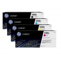 HP Toner-Set 508X High Capacity (Cyan, Magenta, Yellow, Schwarz) für Color LaserJet M552 M553 M577