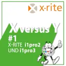 X versus Y #1 X-Rite Vergleich