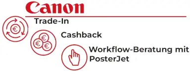 Canon TradeIn- und Cashback-Aktion für Canon imagePROGRAF Großformatdrucker