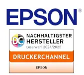 Epson ist der "nachhaltigste Hersteller" laut Druckerchannel Leserwahl 2024/2025