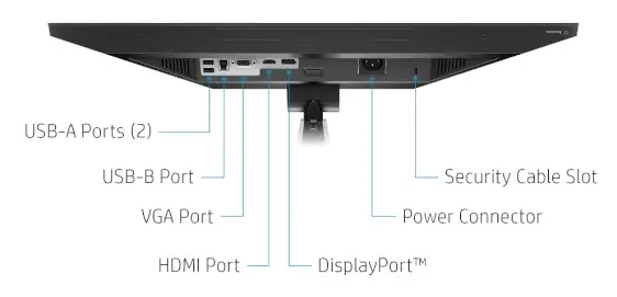 HP E24mv G4 FHD Konferenz-Monitor - Anschlüsse
