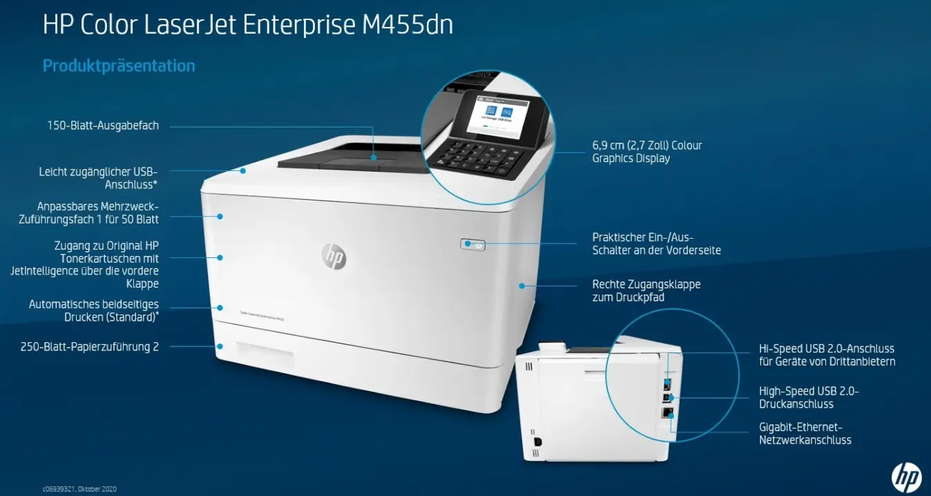 HP Color LaserJet Enterprise M455dn Produktpräsentation