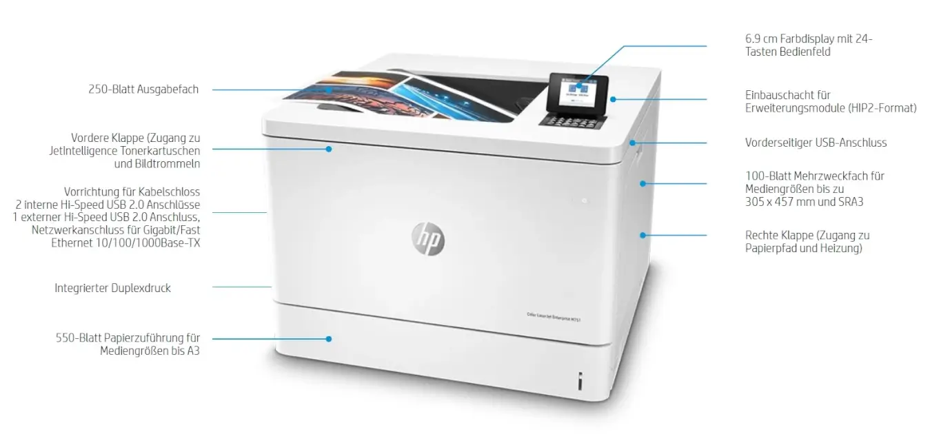 HP Color LaserJet Enterprise M751dn Produktansicht
