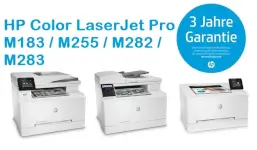 Kostenlose 3 Jahre Garantie für den HP Color LaserJet Pro M183, M255, M282 und M283
