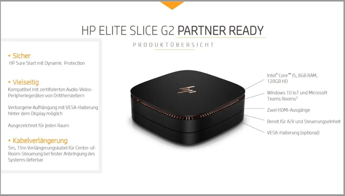 HP Elite Slice G2 Partner Ready Produktübersicht