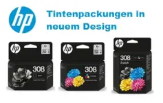 HP Tintenverpackungen in neuem Design