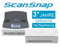ScanSnap Dokumentenscanner - jetzt mit kostenloser 3 Jahre Garantie (nach Registrierung)