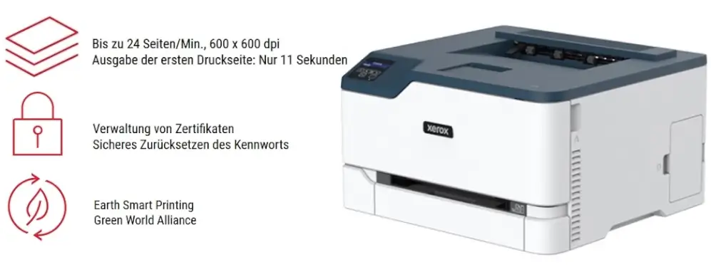 Xerox C230 Farbdrucker Features