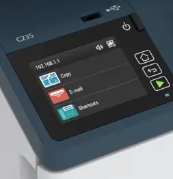 Xerox C235 Farb-Multifunktionsdrucker mit anwenderfreundlichem Farb-Touchscreen