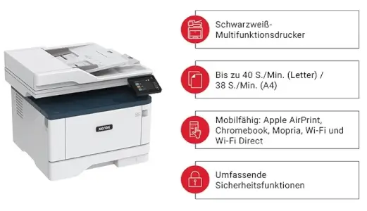 Xerox B305 Schwarzweiß-Multifunktionssdrucker