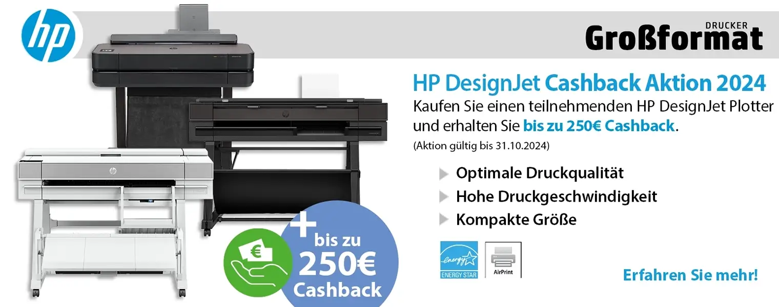 HP Designjet Cashback für T-Serie