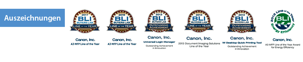 BLI-Auszeichnungen für die Canon imageRUNNER ADVANCE-Serie