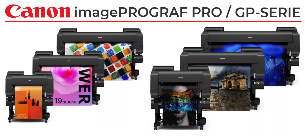 Neue graphische Plotter: Canon imagePROGRAF PRO-2600, PRO-4600, PRO-6600, GP-2600S, GP-4600S und GP-6600S