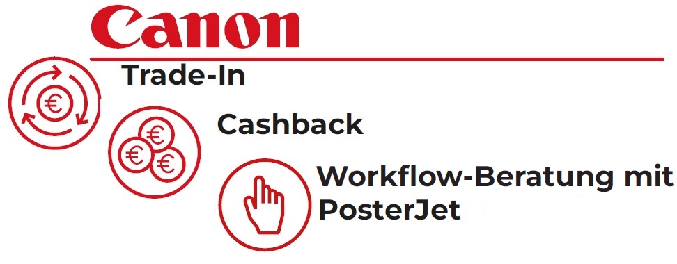 Canon TradeIn- und Cashback-Aktion für Canon imagePROGRAF Großformatdrucker