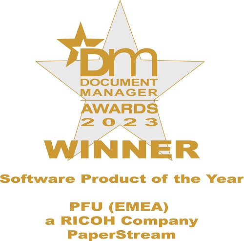 PaperStream - Softwareprodukt des jahres bei den Document Manager Awards 2023