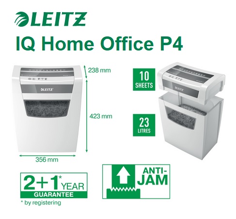 Leitz IQ Home Office P4 Aktenvernichter